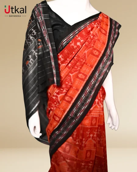 Patli & Bandha Sambalpuri Ikat Saree.