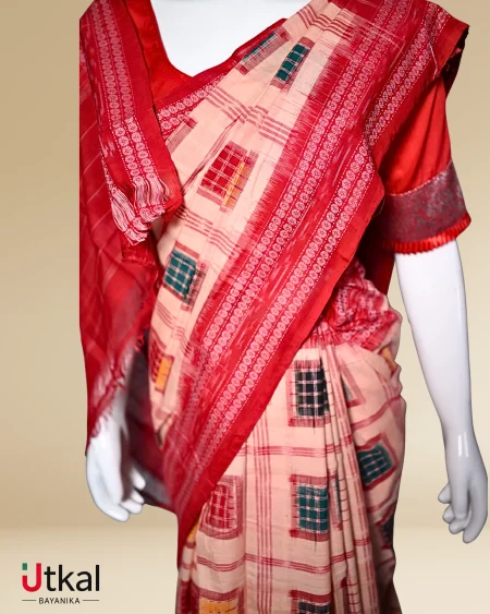 Sambalpuri Weaving Style Ikat Saree