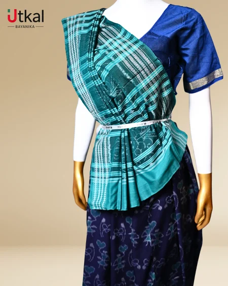 Phuta Check Sambalpuri Saree.